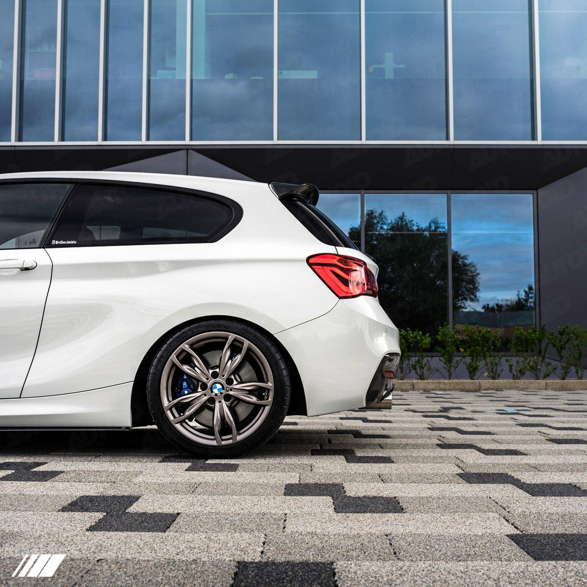 BMW F20 F21 M135i M140i carbon fibre rear spoiler, 2x2 twill