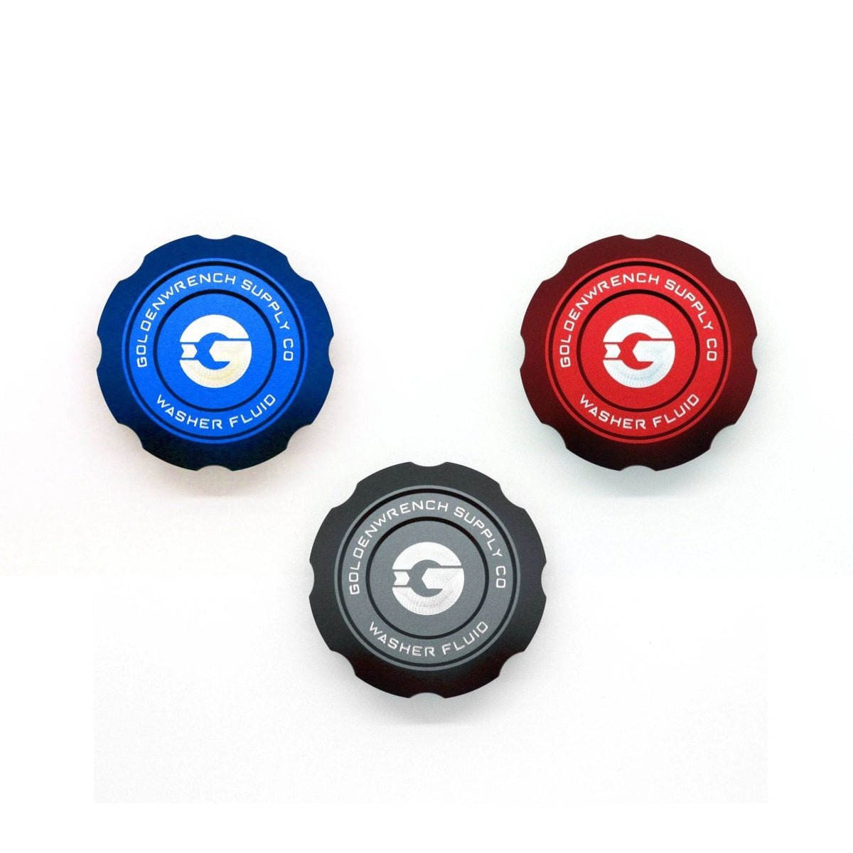 BMW F30 F80 F82 F87 Washer Fluid Cap - Goldenwrench BLACKLINE Red Anodised Billet Aluminium