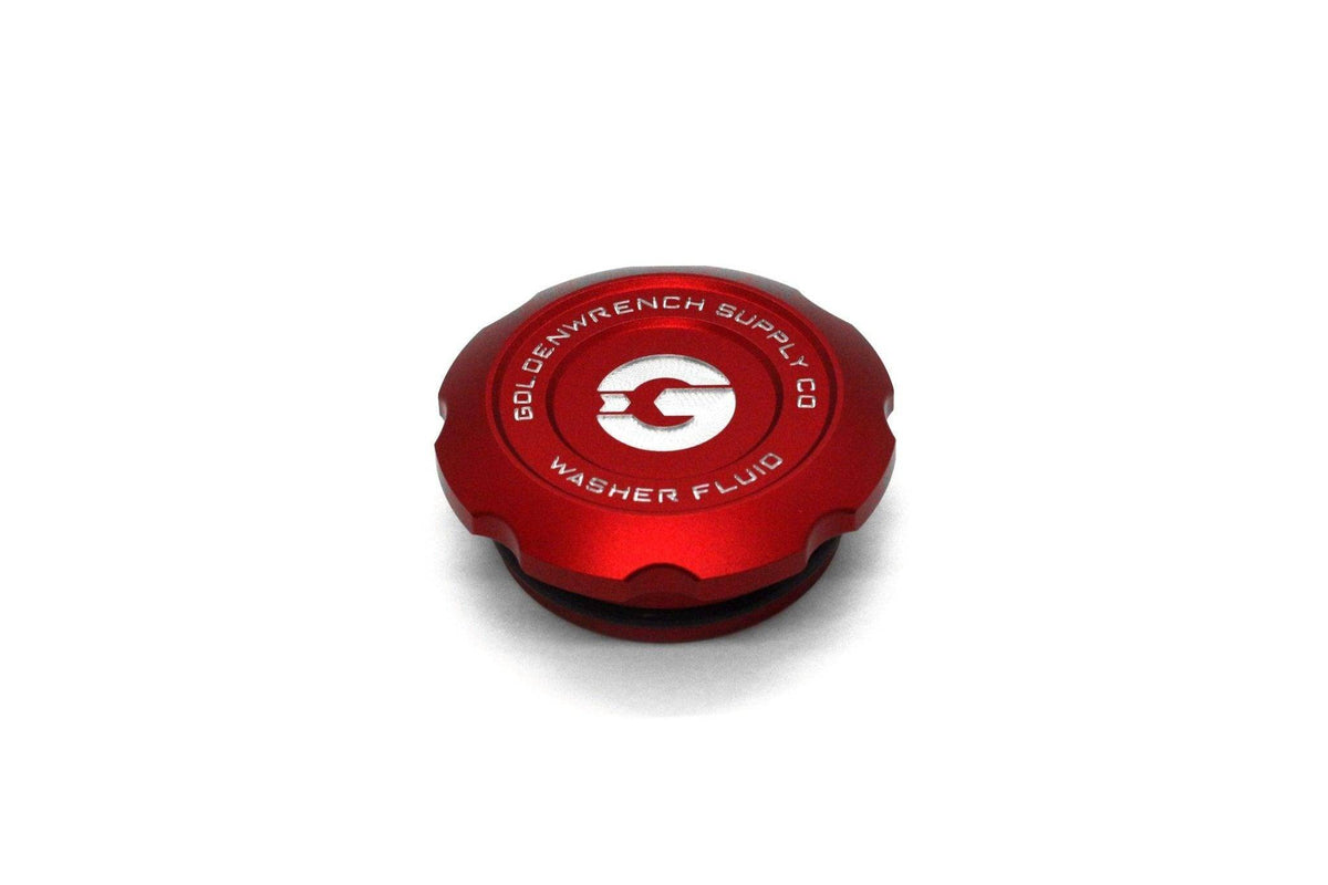 BMW F30 F80 F82 F87 Washer Fluid Cap - Goldenwrench BLACKLINE Red Anodised Billet Aluminium