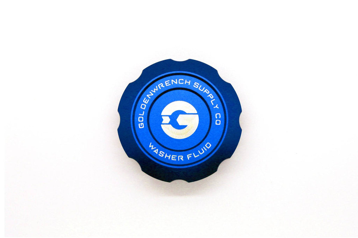 BMW F30 F80 F82 F87 Washer Fluid Cap - Goldenwrench BLACKLINE Red Anodised Billet Aluminium