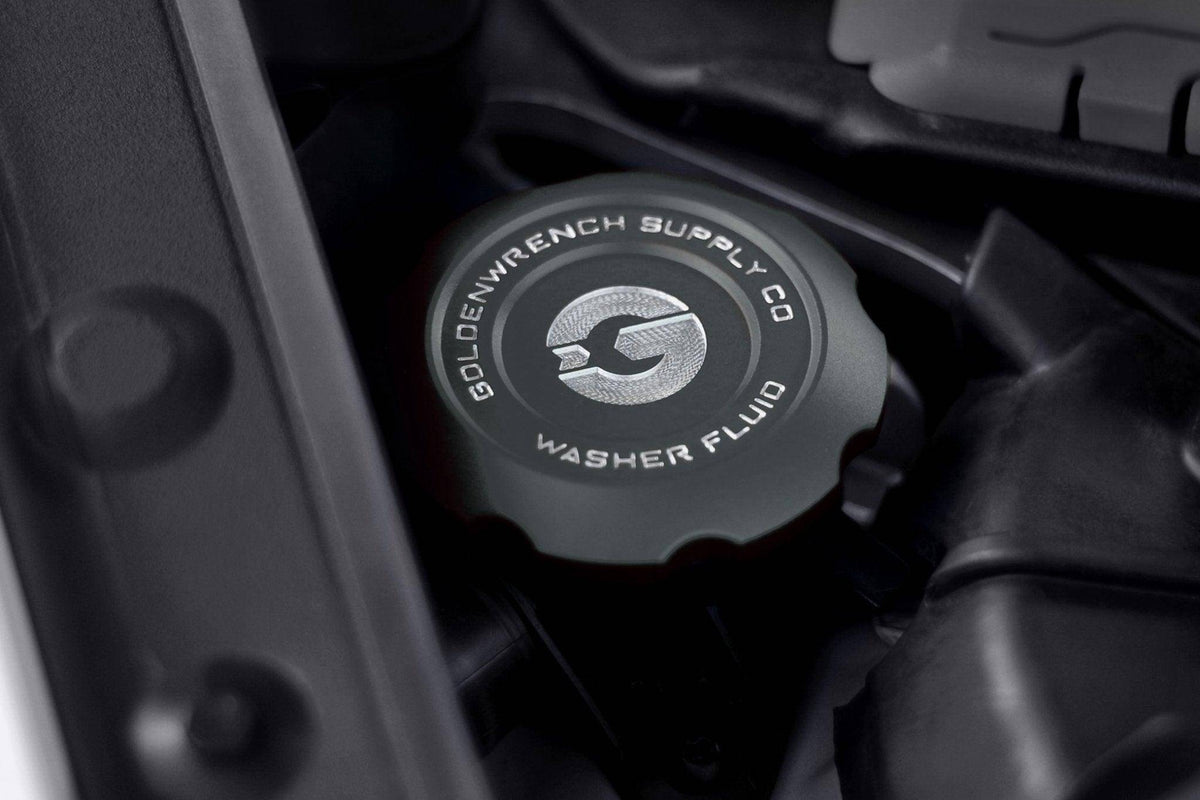 BMW F30 F80 F82 F87 Washer Fluid Cap - Goldenwrench BLACKLINE Red Anodised Billet Aluminium