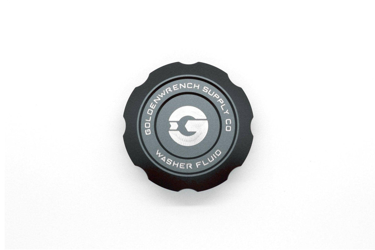 BMW F30 F80 F82 F87 Washer Fluid Cap - Goldenwrench BLACKLINE Red Anodised Billet Aluminium