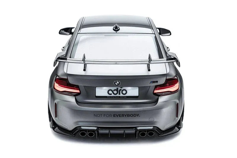 BMW M2 F87 & 2 Series F22 Rear Wing - ADRO AT-R1 Pre-Preg Carbon Swan Neck Spoiler