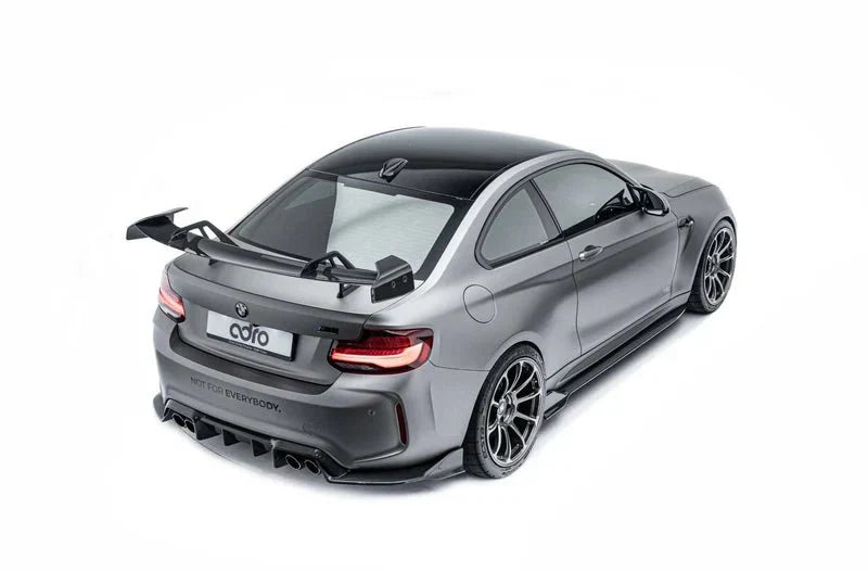 BMW M2 F87 & 2 Series F22 Rear Wing - ADRO AT-R1 Pre-Preg Carbon Swan Neck Spoiler