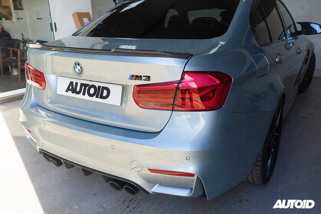 F30 F80 CS Style Pre-Preg Carbon Rear Spoiler Boot Lip by TRE - 2x2 Twill, Part No TRE-SP-F30