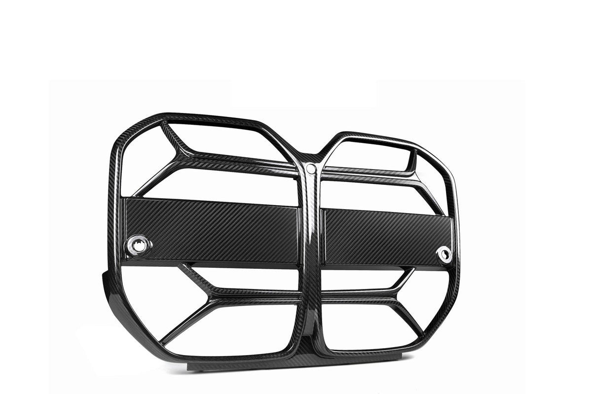 BMW 4 Series G22 G23 CSL Style Pre-Preg Dry Carbon Front Kidney Grilles