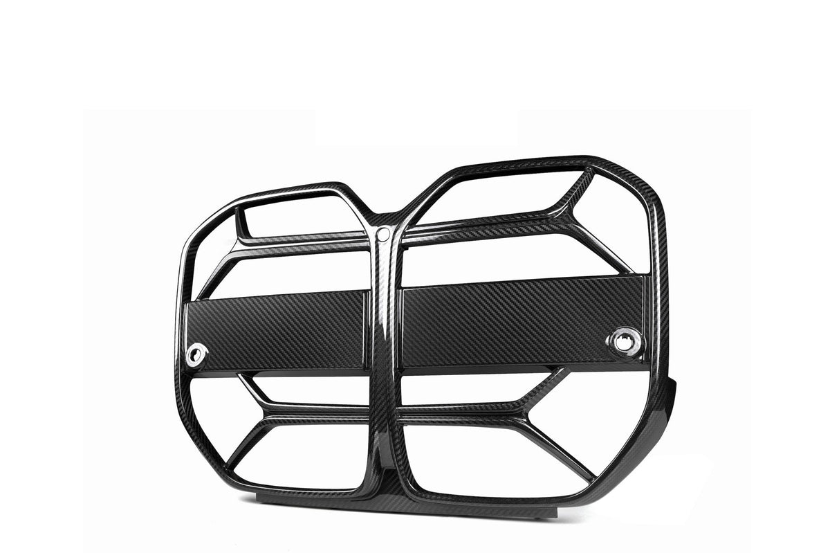 BMW G26 4 Series Gran Coupe CSL Style Carbon Front Kidney Grilles, TRE Pre-Preg