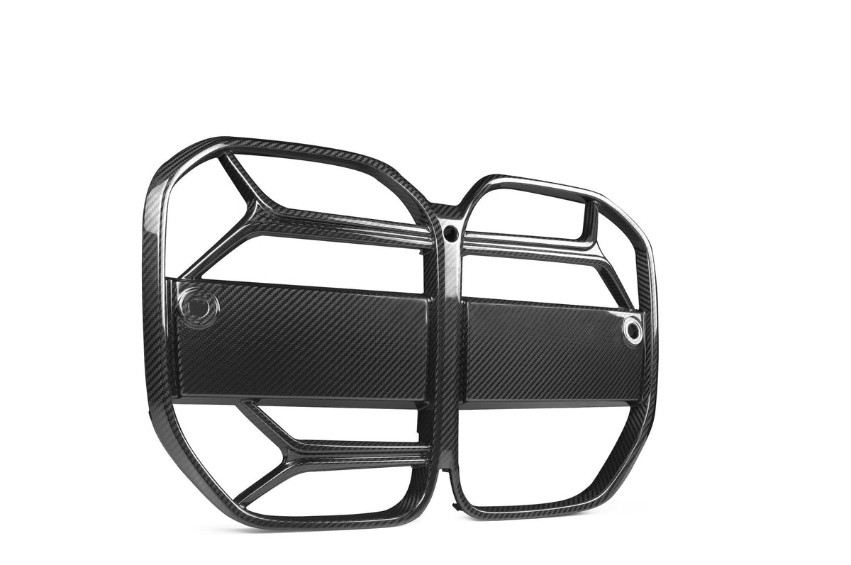 BMW G26 4 Series Gran Coupe CSL Style Carbon Front Kidney Grilles, TRE Pre-Preg