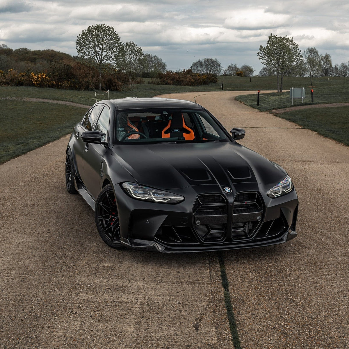 G80 G82 CSL Style Carbon Fibre Front Kidney Grilles TRE-GR-G8X-2x2