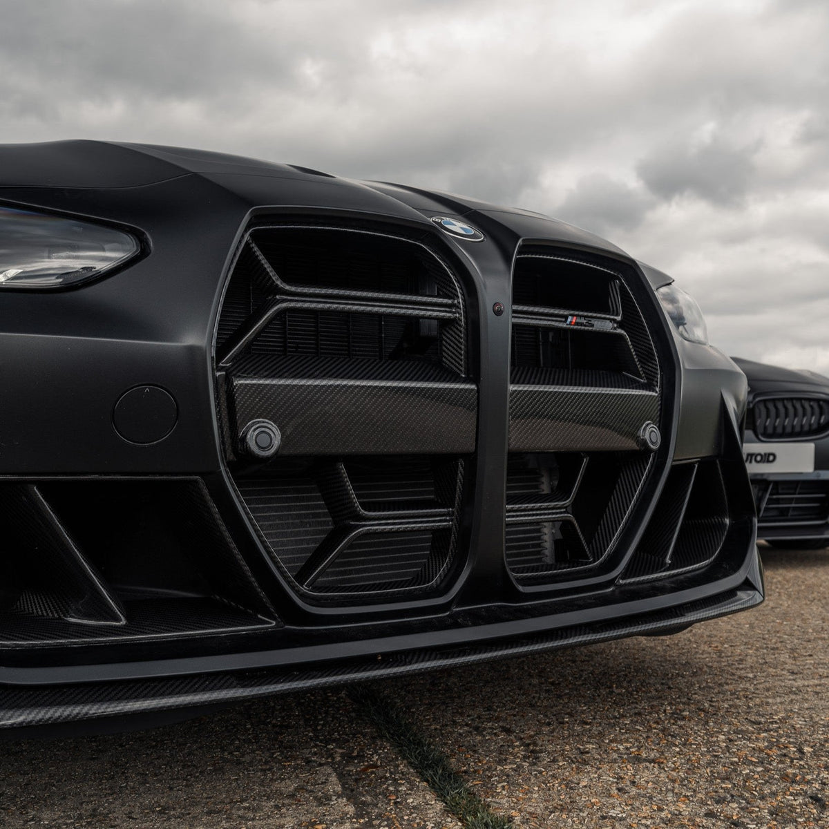 G80 G82 CSL Style Carbon Fibre Front Kidney Grilles TRE-GR-G8X-2x2