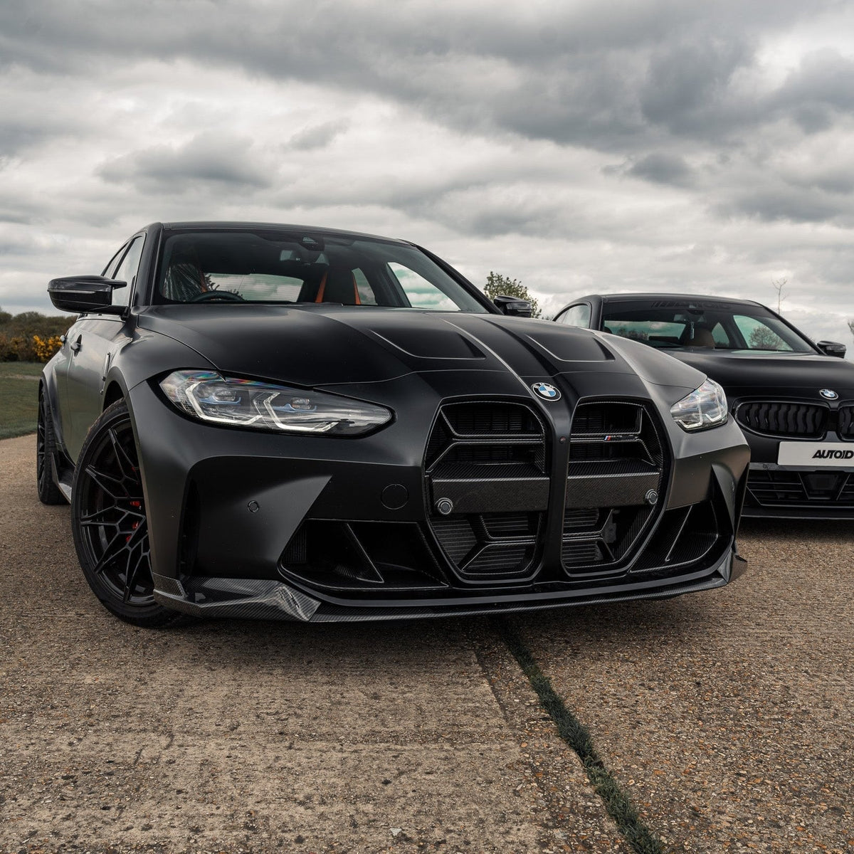 G80 G82 CSL Style Carbon Fibre Front Kidney Grilles TRE-GR-G8X-2x2