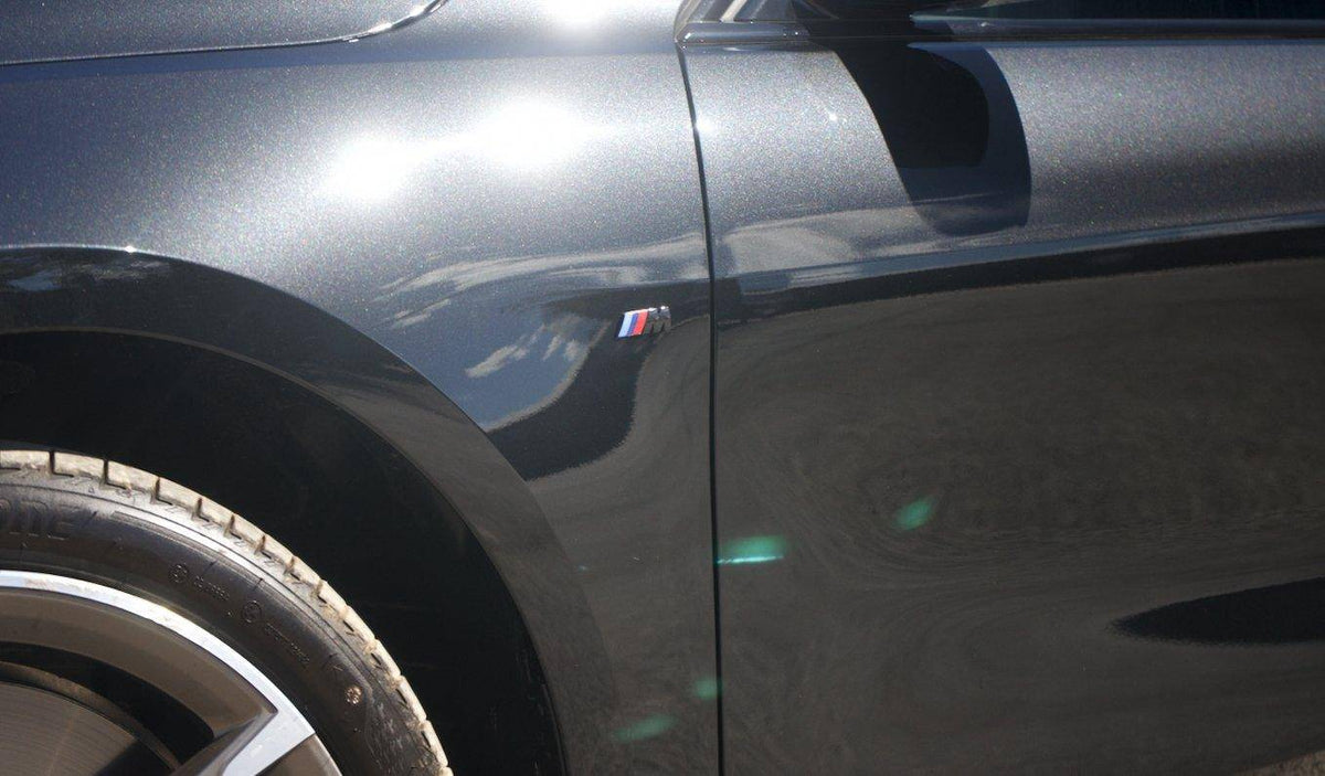 BMW F20 F30 F32 G20 G22 Gloss Black Fender Badges Pair - Jet Black 668
