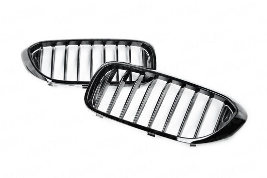 BMW G30 G31 5 Series Gloss Black Single Slat Kidney Grilles AU-BG30FGOEGB