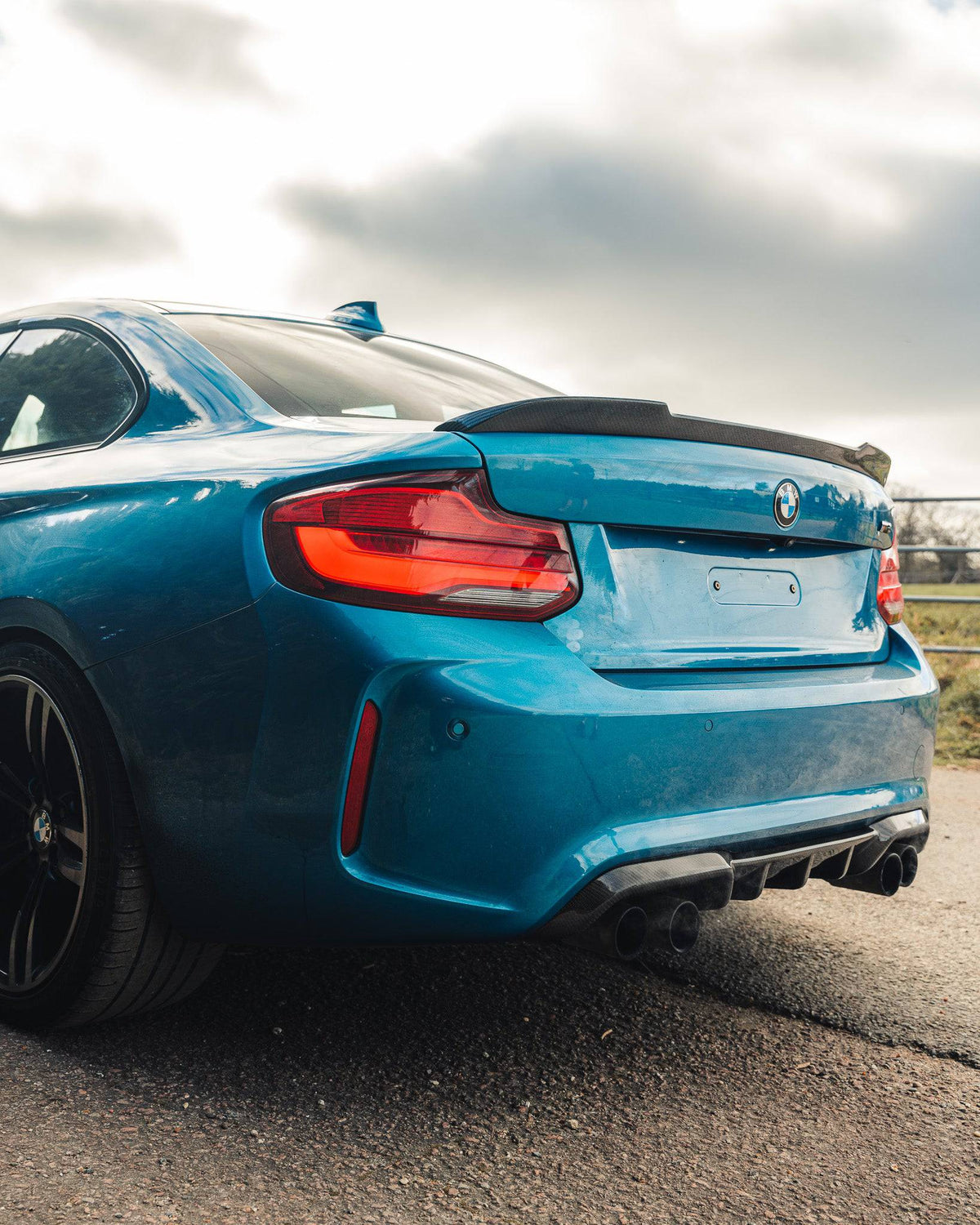 F87 M2 F22 2 Series CS Style Pre-Preg Carbon Rear Boot Lip Spoiler TRE-RLP01