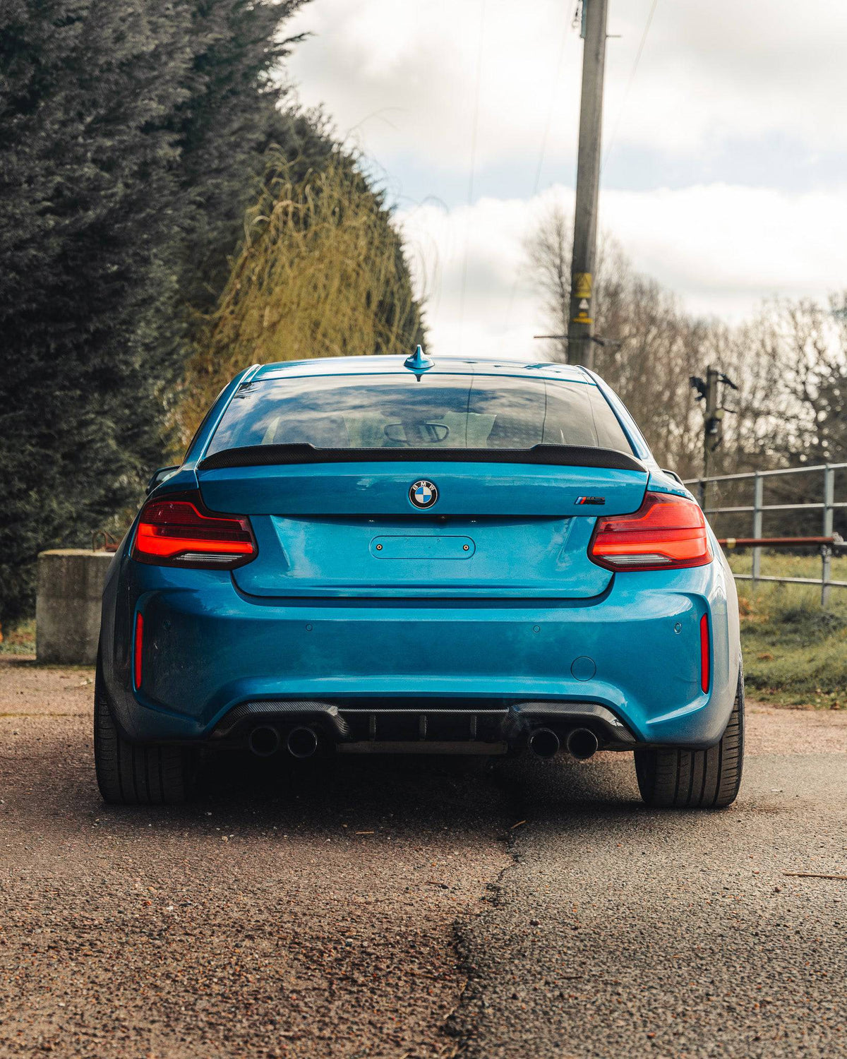 F87 M2 F22 2 Series CS Style Pre-Preg Carbon Rear Boot Lip Spoiler TRE-RLP01