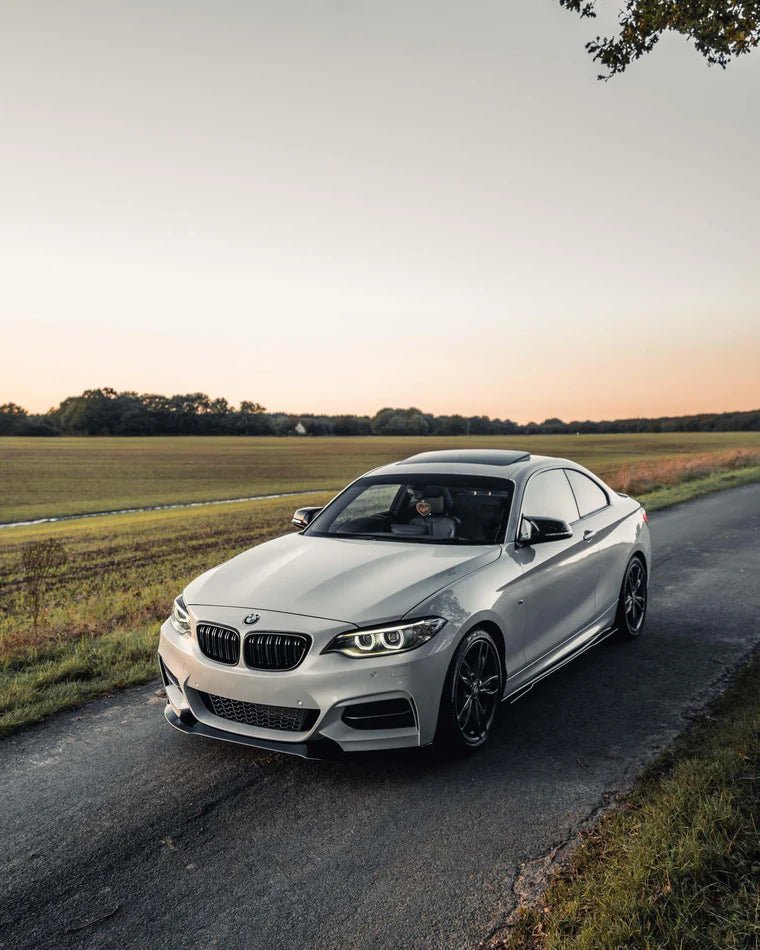 F22 F23 BMW 2 Series ZAERO EVO-1 Gloss Black Body Kit - Front Splitter Side Skirts Rear Diffuser