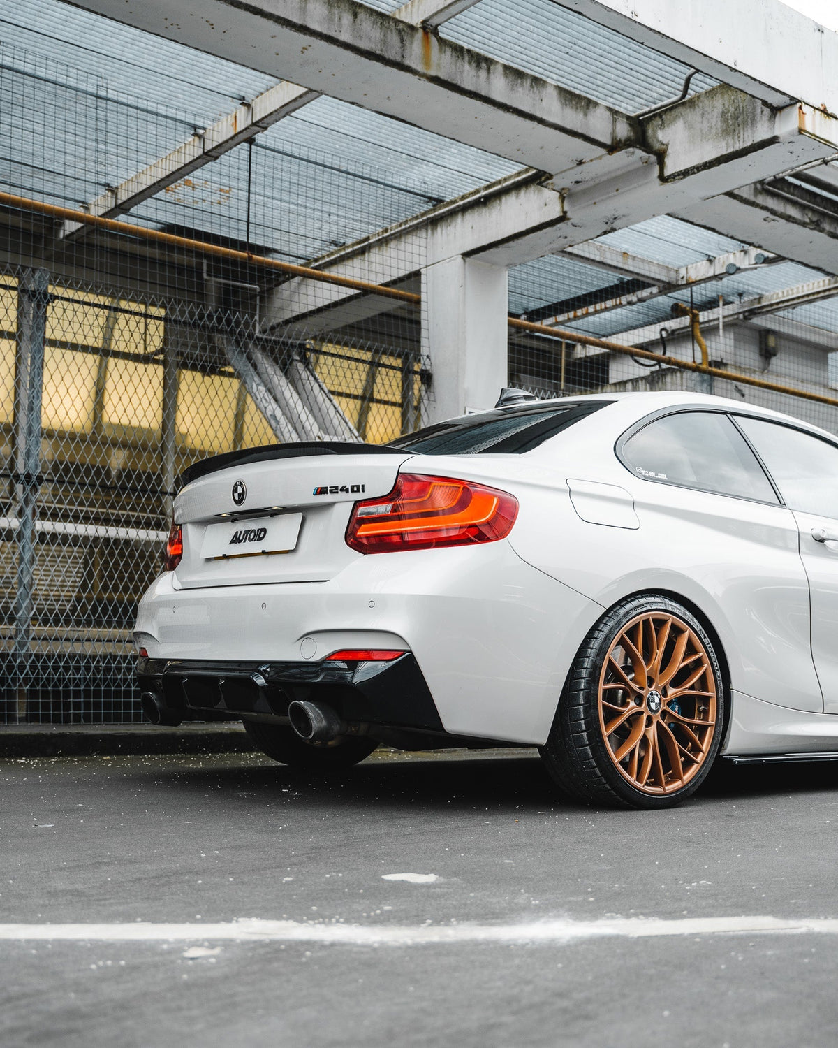 F22 F23 BMW 2 Series ZAERO EVO-1 Gloss Black Body Kit - Front Splitter Side Skirts Rear Diffuser
