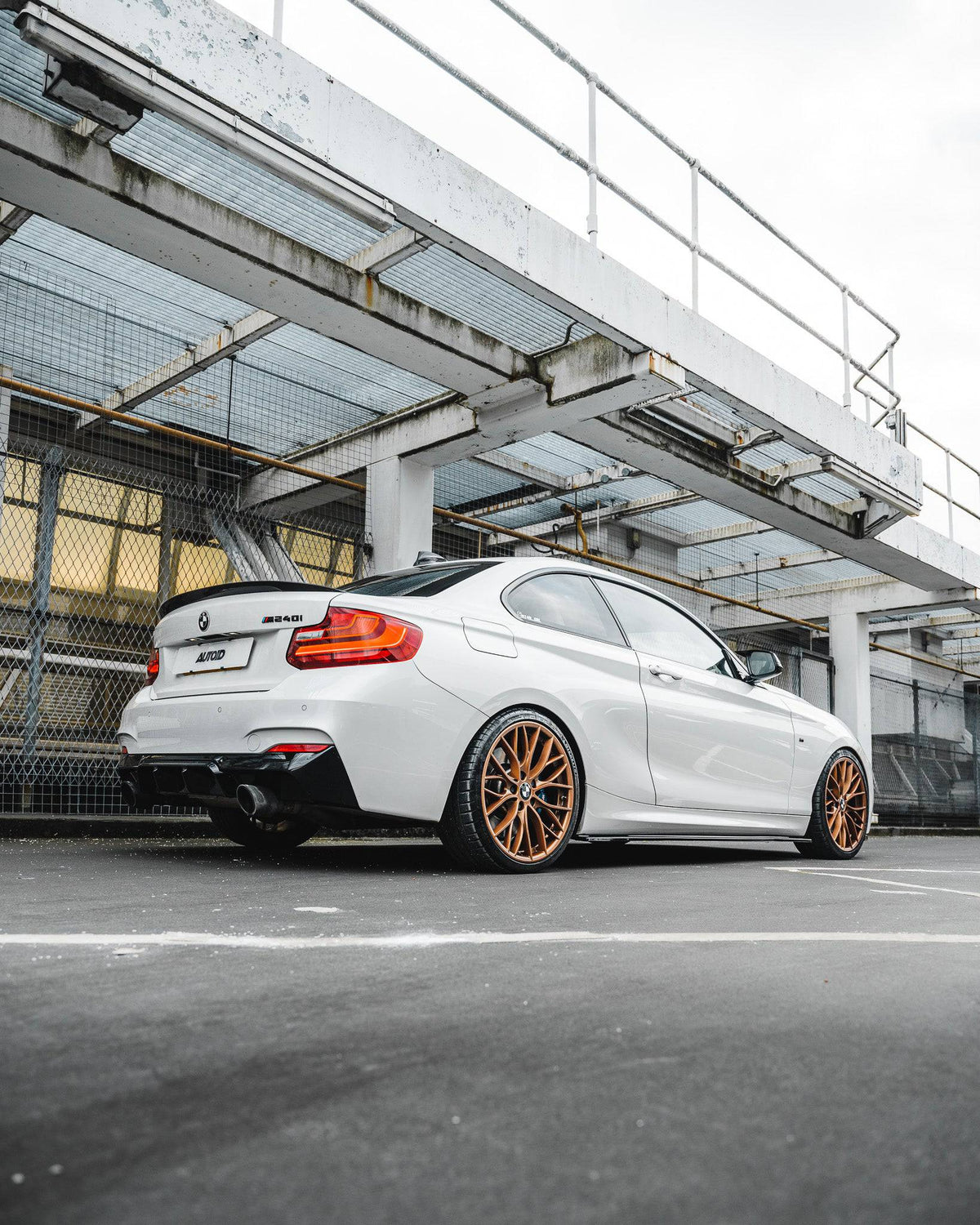 F22 F23 BMW 2 Series ZAERO EVO-1 Gloss Black Body Kit - Front Splitter Side Skirts Rear Diffuser