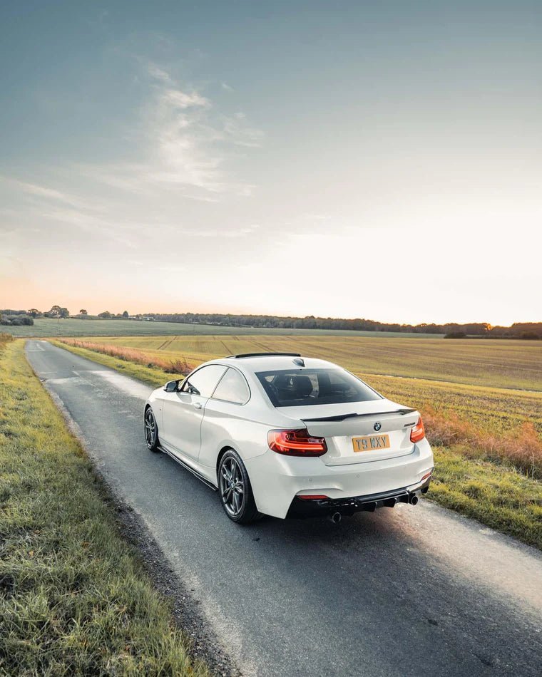 F22 F23 BMW 2 Series ZAERO EVO-1 Gloss Black Body Kit - Front Splitter Side Skirts Rear Diffuser
