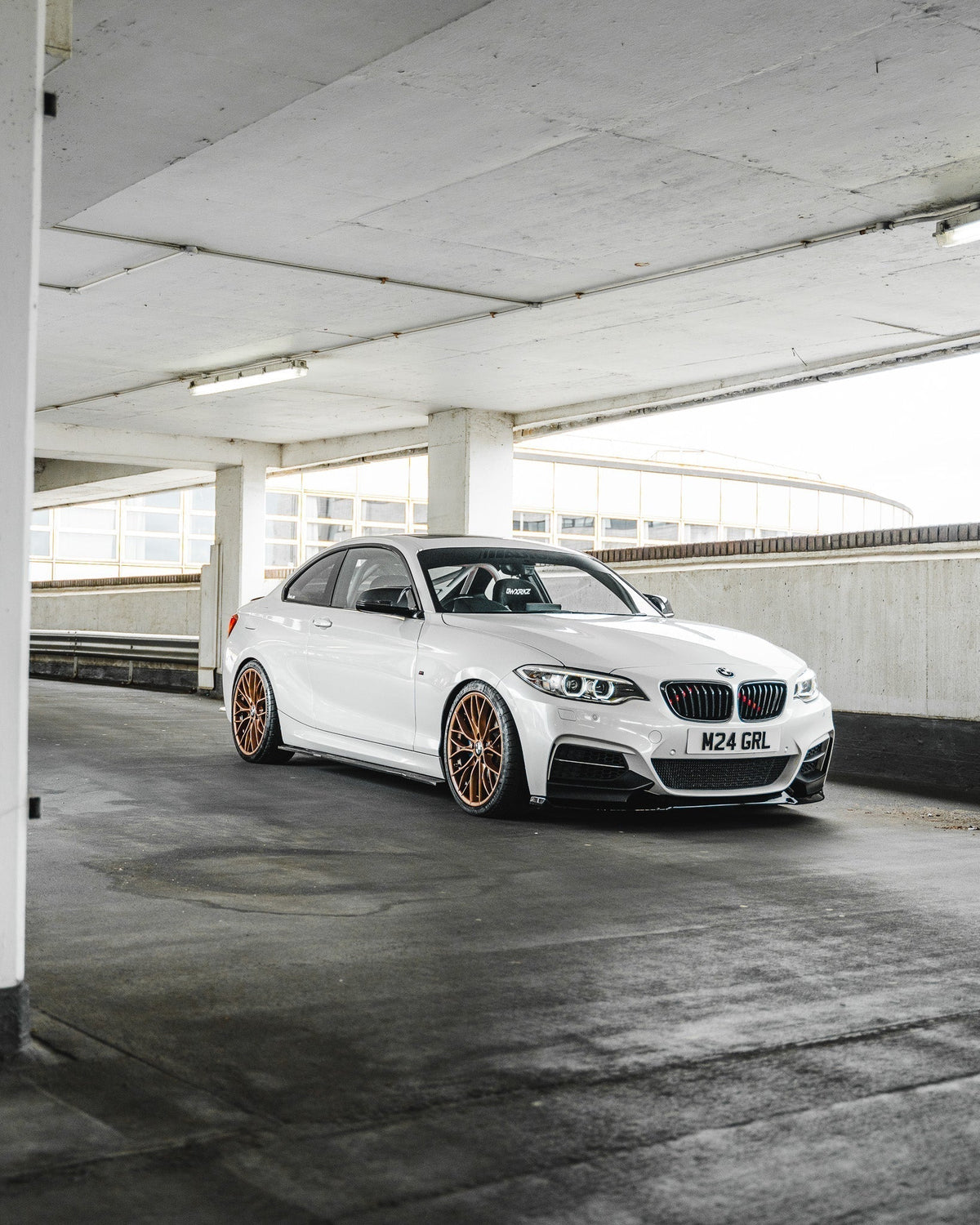 F22 F23 BMW 2 Series ZAERO EVO-1 Gloss Black Body Kit - Front Splitter Side Skirts Rear Diffuser