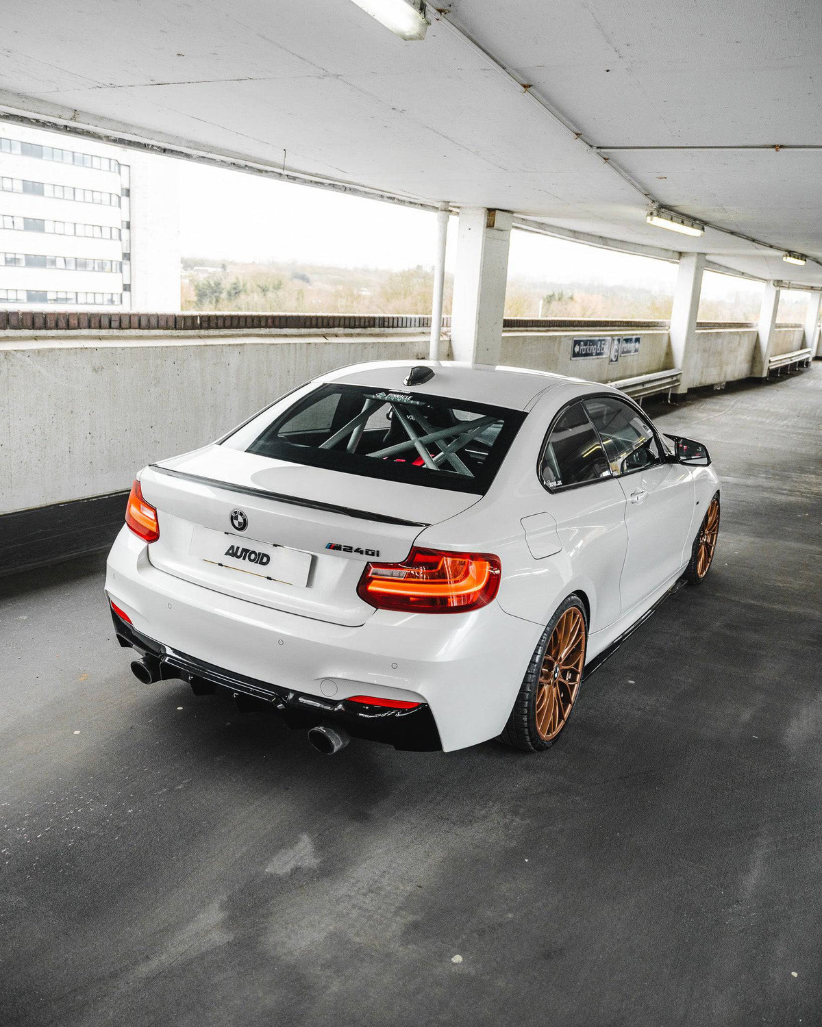 F22 F23 BMW 2 Series ZAERO EVO-1 Gloss Black Body Kit - Front Splitter Side Skirts Rear Diffuser