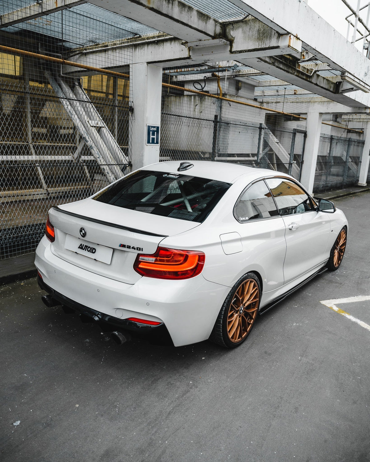 F22 F23 BMW 2 Series ZAERO EVO-1 Gloss Black Body Kit - Front Splitter Side Skirts Rear Diffuser