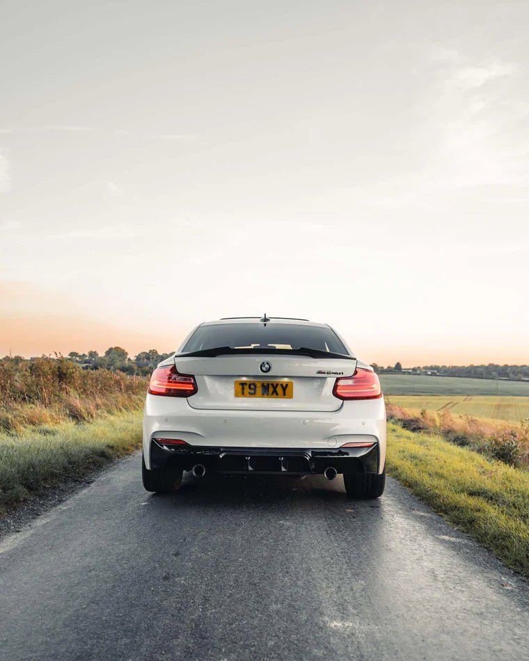 F22 F23 BMW 2 Series ZAERO EVO-1 Gloss Black Body Kit - Front Splitter Side Skirts Rear Diffuser