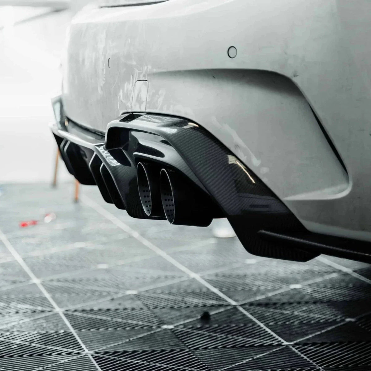 BMW G42 M240i, G20 M340i, G22/G26 M440i quad exhaust tips - TRE Cerakote black