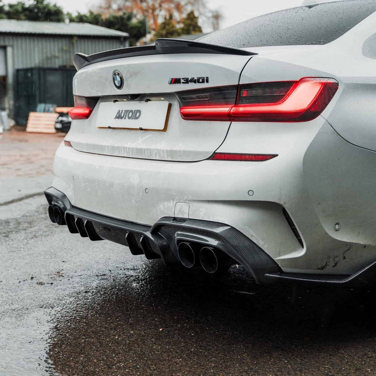 BMW G42 M240i, G20 M340i, G22/G26 M440i quad exhaust tips - TRE Cerakote black
