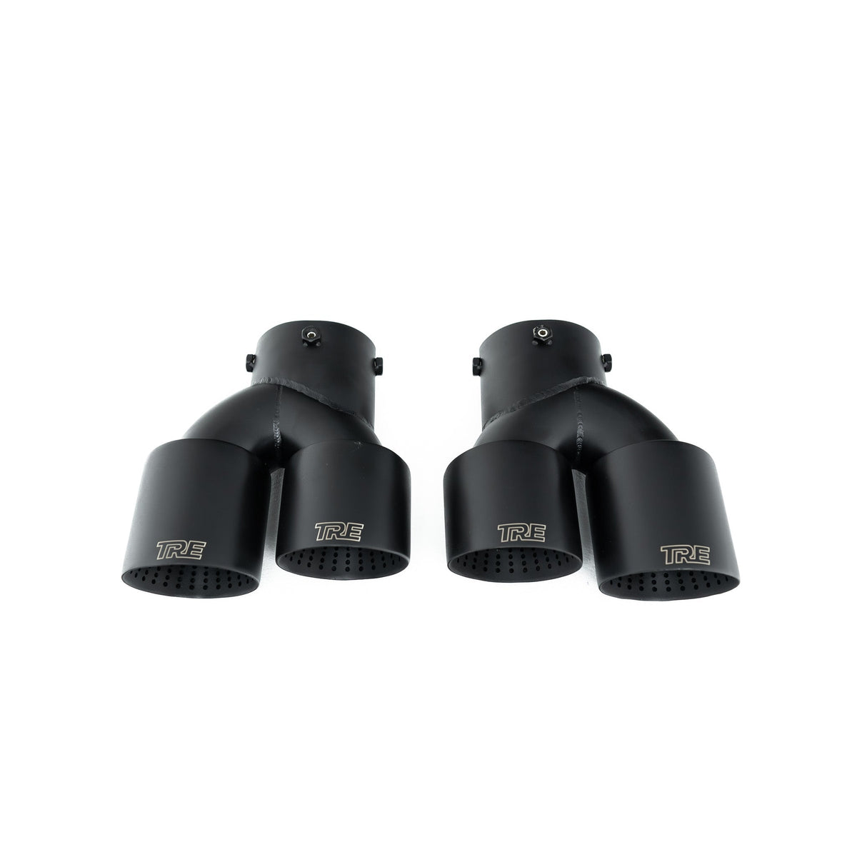 BMW G42 M240i, G20 M340i, G22/G26 M440i quad exhaust tips - TRE Cerakote black