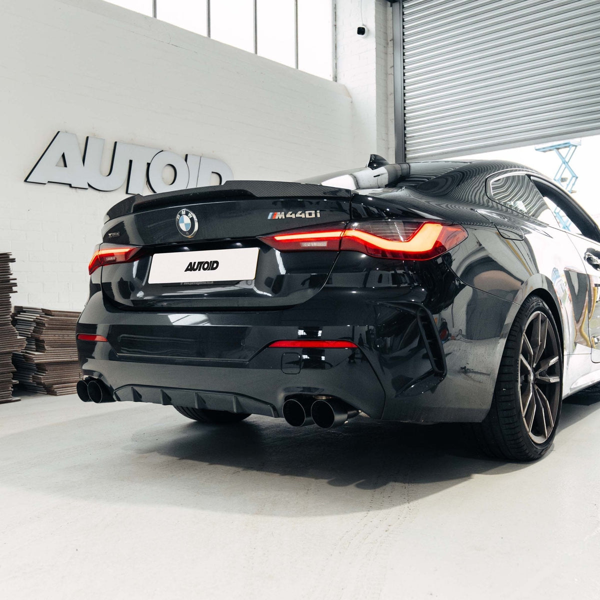 BMW G42 M240i, G20 M340i, G22/G26 M440i quad exhaust tips - TRE Cerakote black