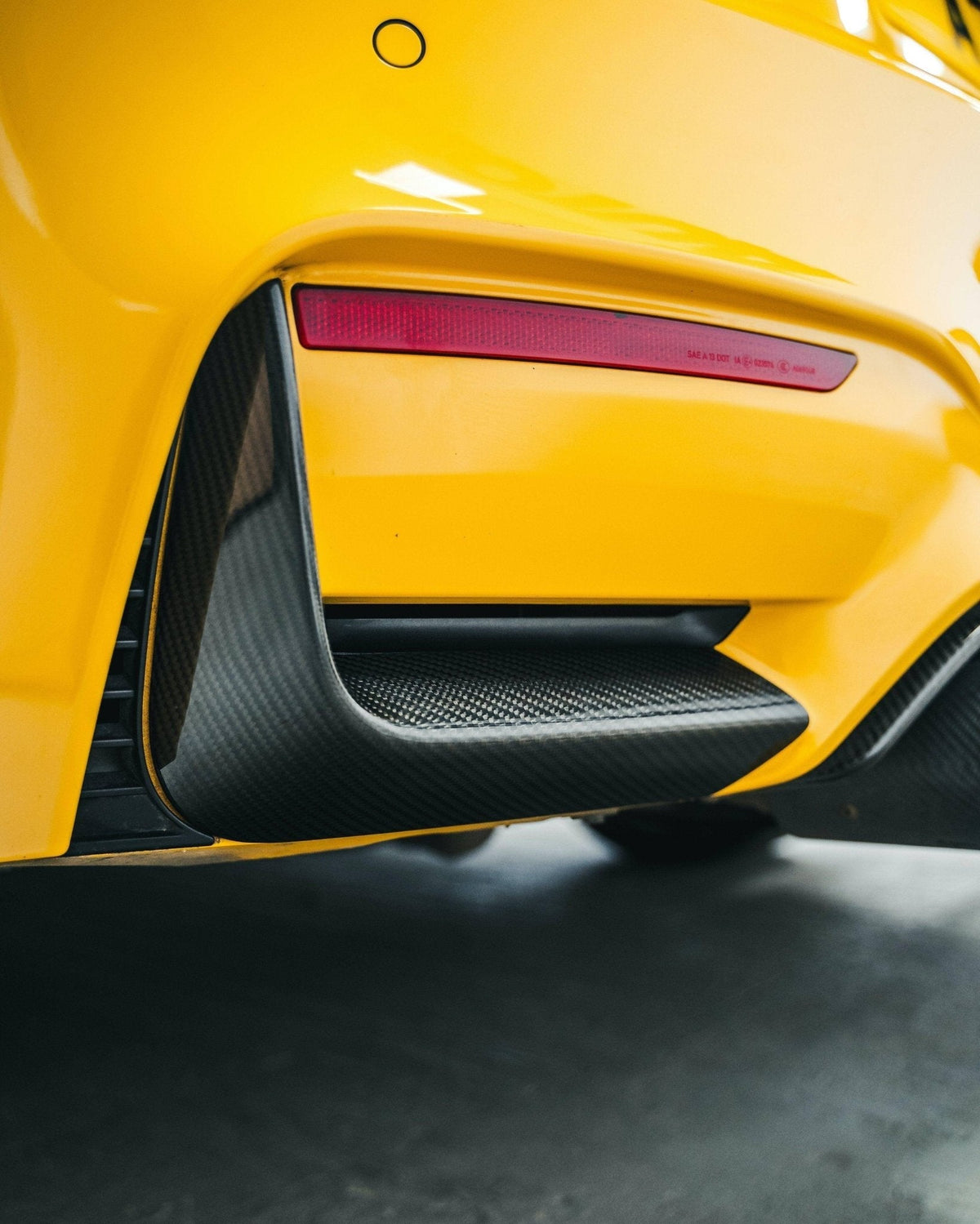 F80 F82 BMW M3 M4 Rear Bumper Corner Covers - TRE Pre-Preg Carbon Fibre 2x2 Twill, Part No. TRE-F8X-CORNER