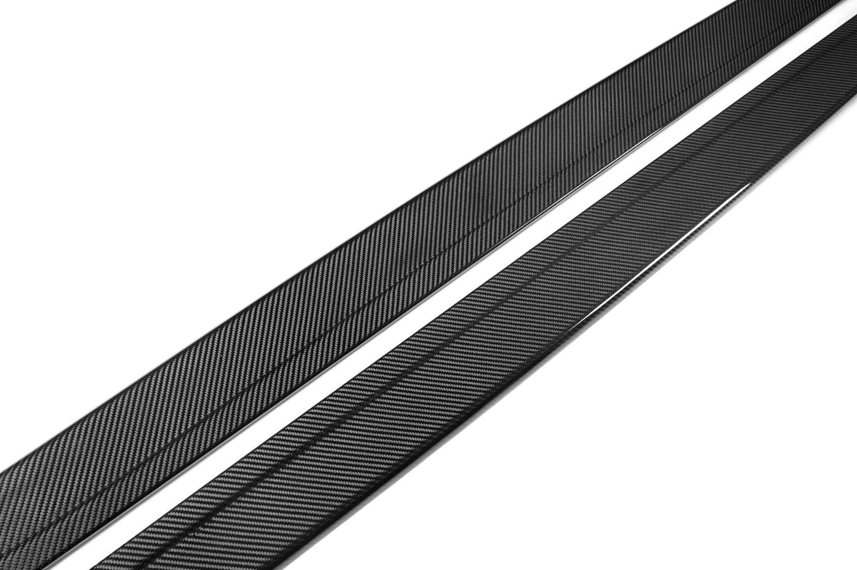 BMW F80 F82 F83 M3 M4 Carbon Side Skirt Extensions - TRE Pre-Preg 2x2 Twill, Part No. SK-F80-EXT