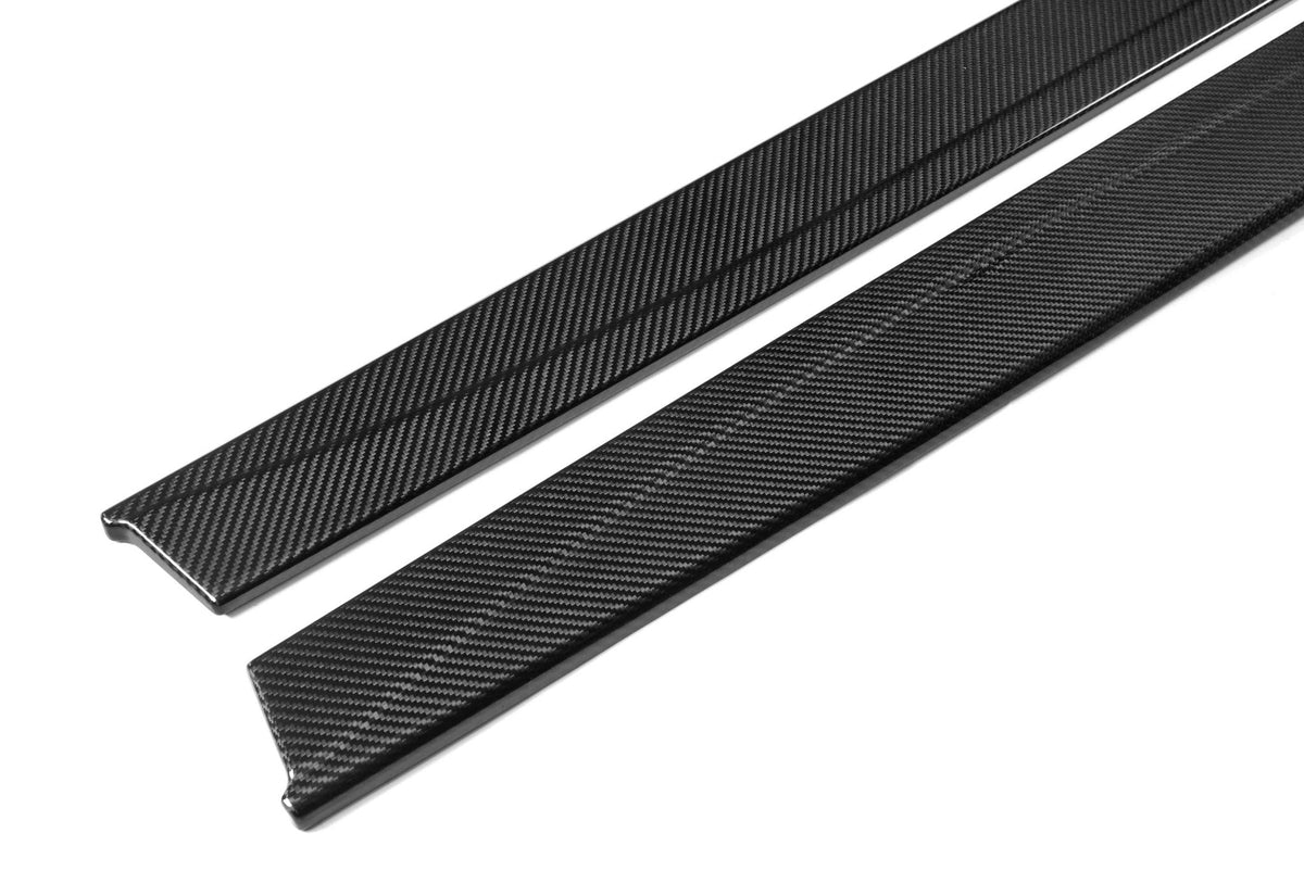 BMW F80 F82 F83 M3 M4 Carbon Side Skirt Extensions - TRE Pre-Preg 2x2 Twill, Part No. SK-F80-EXT