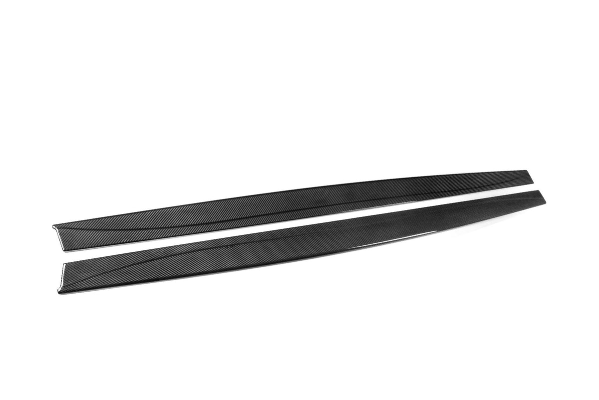 BMW F80 F82 F83 M3 M4 Carbon Side Skirt Extensions - TRE Pre-Preg 2x2 Twill, Part No. SK-F80-EXT