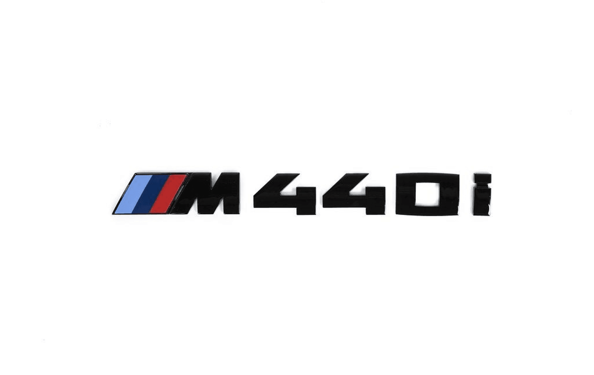 BMW G22 G23 M440i Rear Boot Lid Badge - Gloss Black