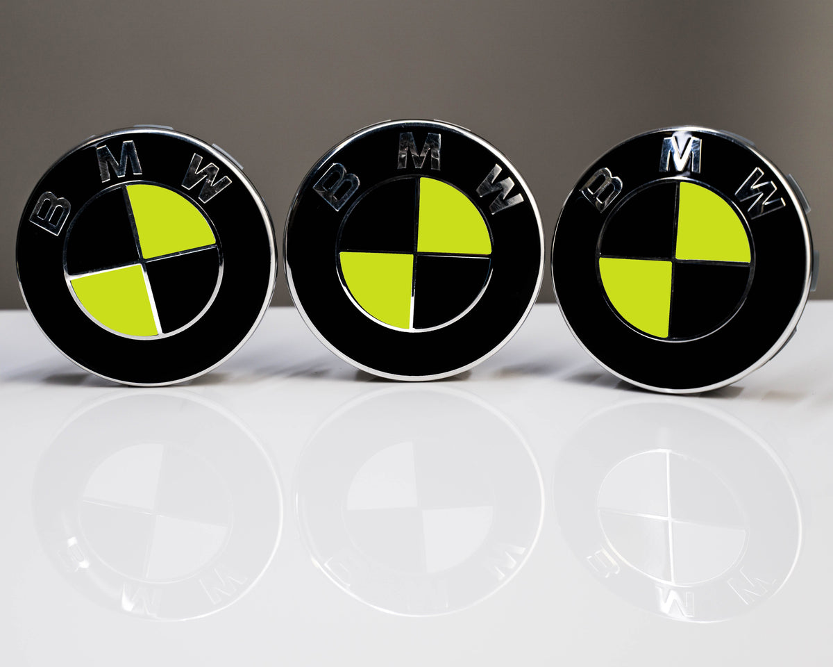 BMW E30 E36 E46 E90 F30 G20 X1-X7 Roundel Badge Overlays, Gloss Vinyl