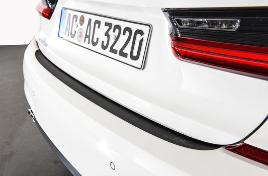 BMW G20 G21 Rear Bumper Protector - AC Schnitzer Boot Sill Guard, Matte Black Vinyl, PN 5112320120
