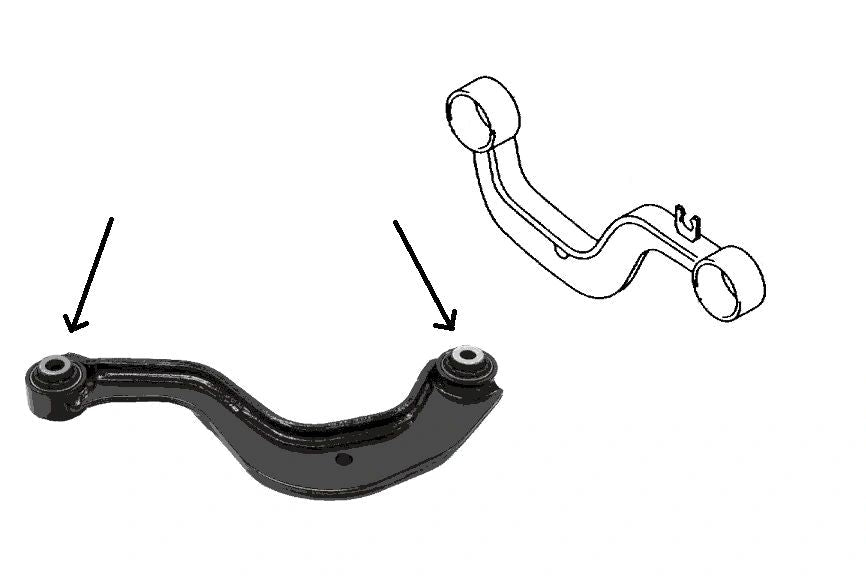 Audi MK2 A3 S3 RS3 8P Rear Upper Link Bushes Godflex Polyurethane 1K0505279A 1K0505203A