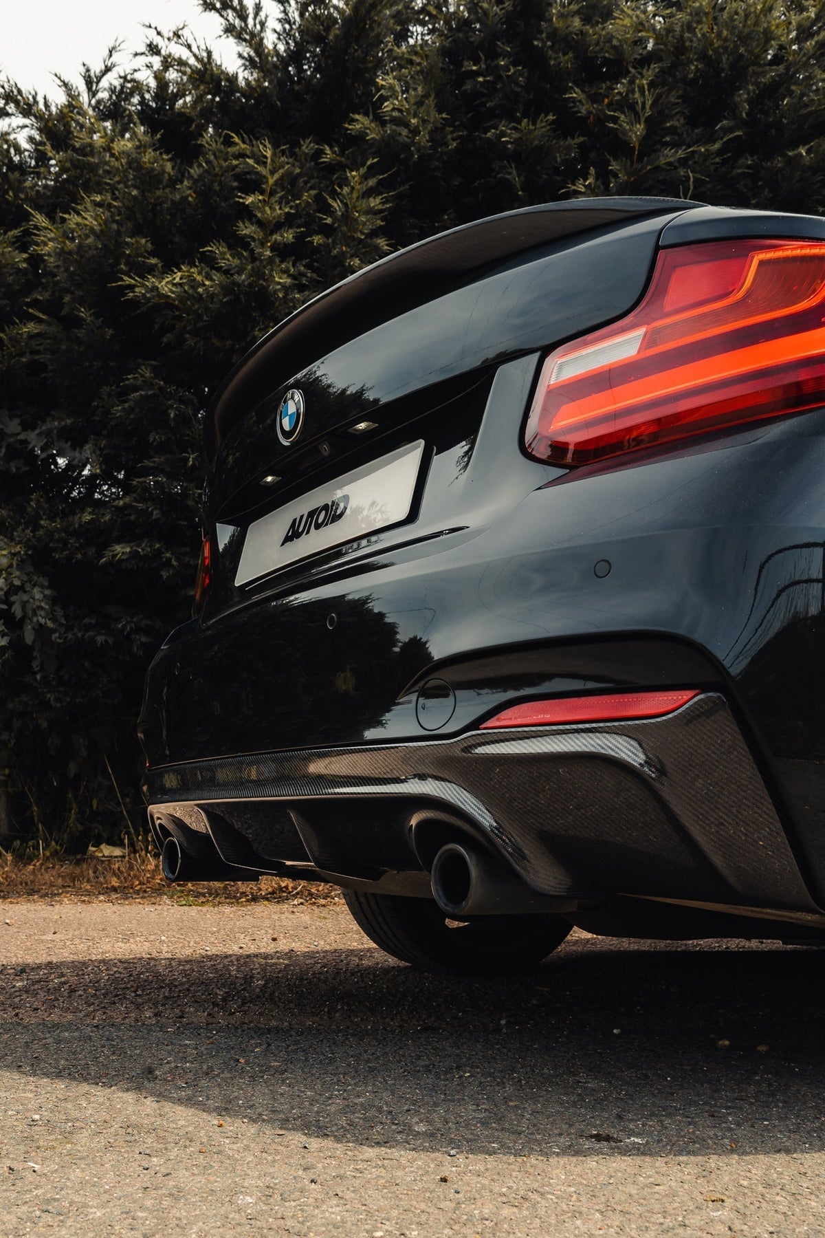 F22 BMW 2 Series Carbon Fibre Body Kit - Front Splitter Rear Diffuser Spoiler Grilles Mirror Covers