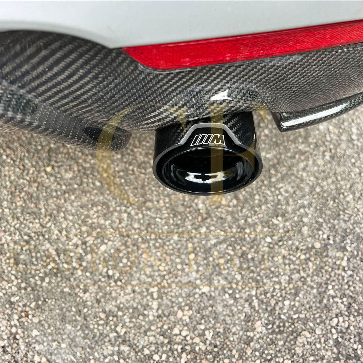 BMW F32 F33 F36 4 Series carbon fibre rear diffuser, dual exhaust cutout