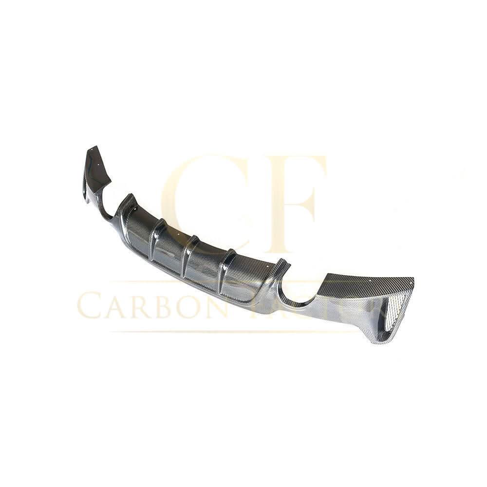 BMW F32 F33 F36 4 Series carbon fibre rear diffuser, dual exhaust cutout