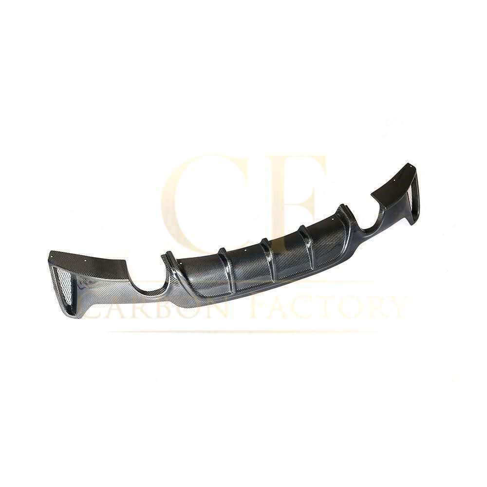 BMW F32 F33 F36 4 Series carbon fibre rear diffuser, dual exhaust cutout