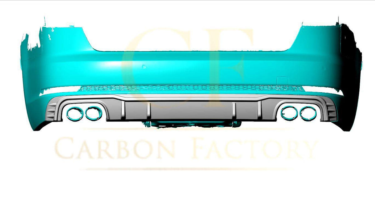 Audi A4 B9 S Line S4 16-18 Carbon Fibre Rear Diffuser