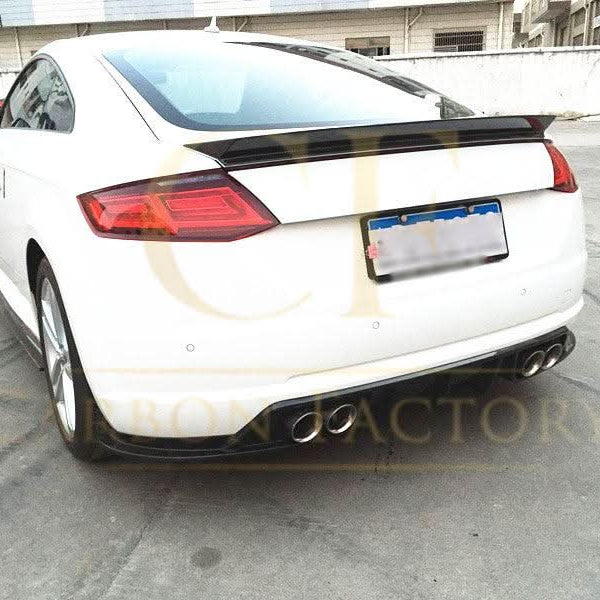 Audi 8S TT MK3 15-18 V Style Carbon Fibre Rear Diffuser