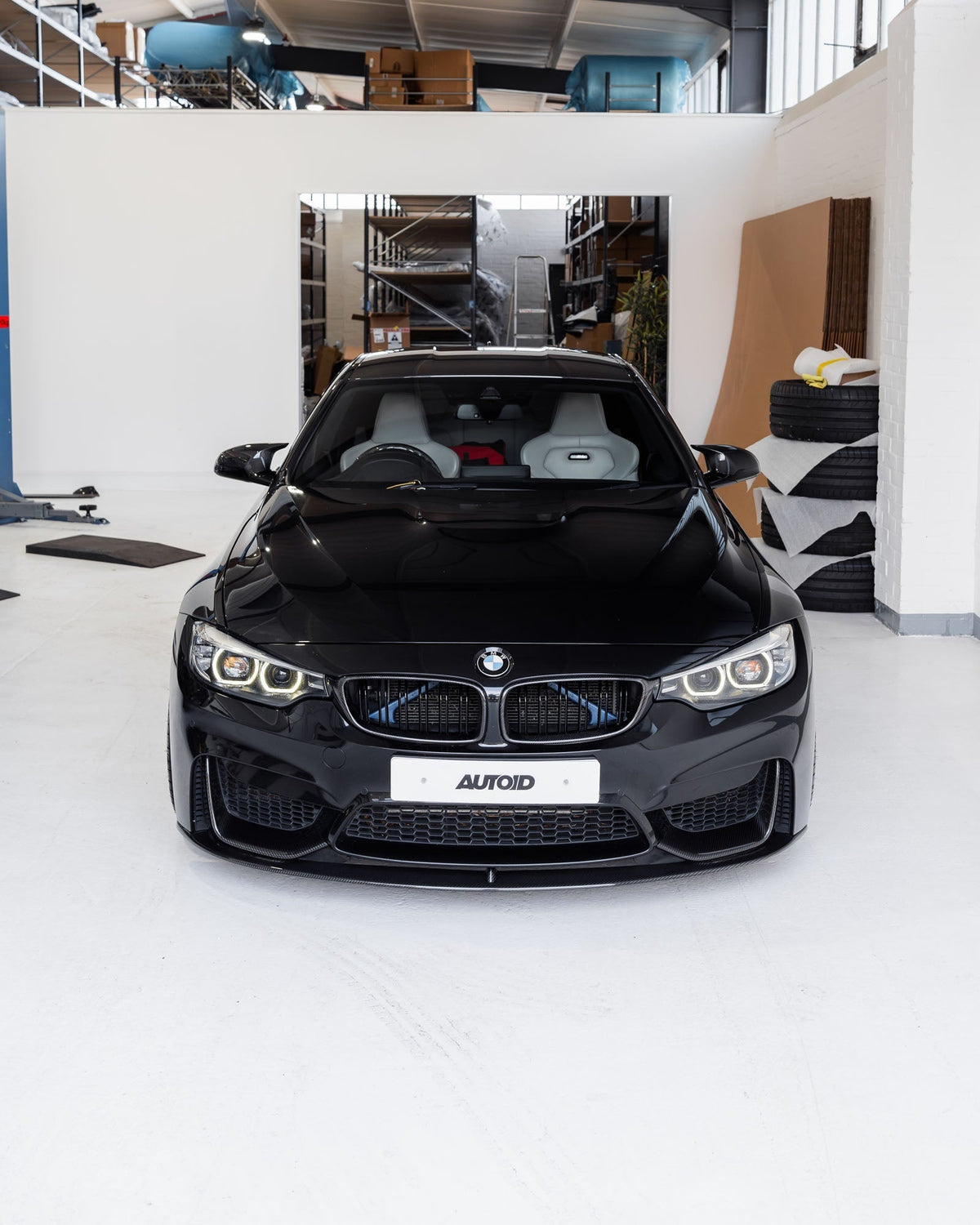 F32 F33 F80 F82 F83 BMW Carbon Fibre Double Slat Kidney Grilles, Part No AUTOID-F82-GRIL