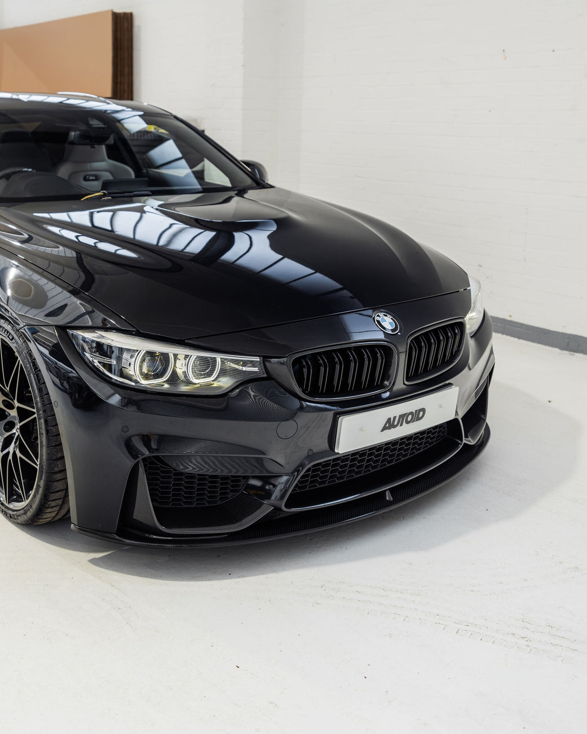 F32 F33 F80 F82 F83 BMW Carbon Fibre Double Slat Kidney Grilles, Part No AUTOID-F82-GRIL