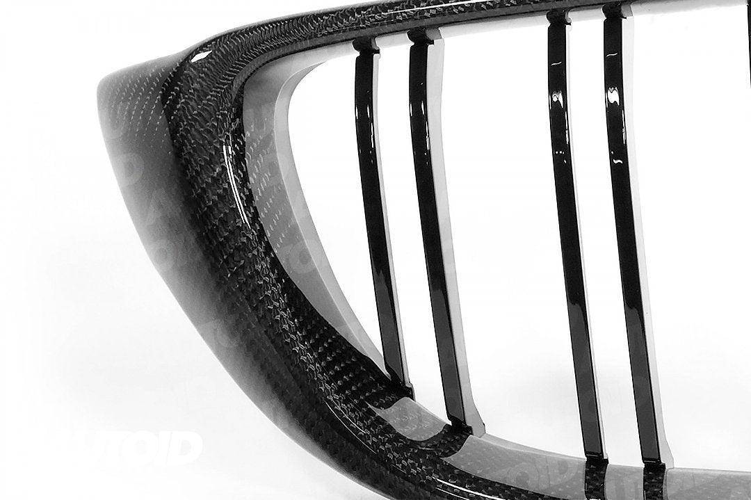 F32 F33 F80 F82 F83 BMW Carbon Fibre Double Slat Kidney Grilles, Part No AUTOID-F82-GRIL