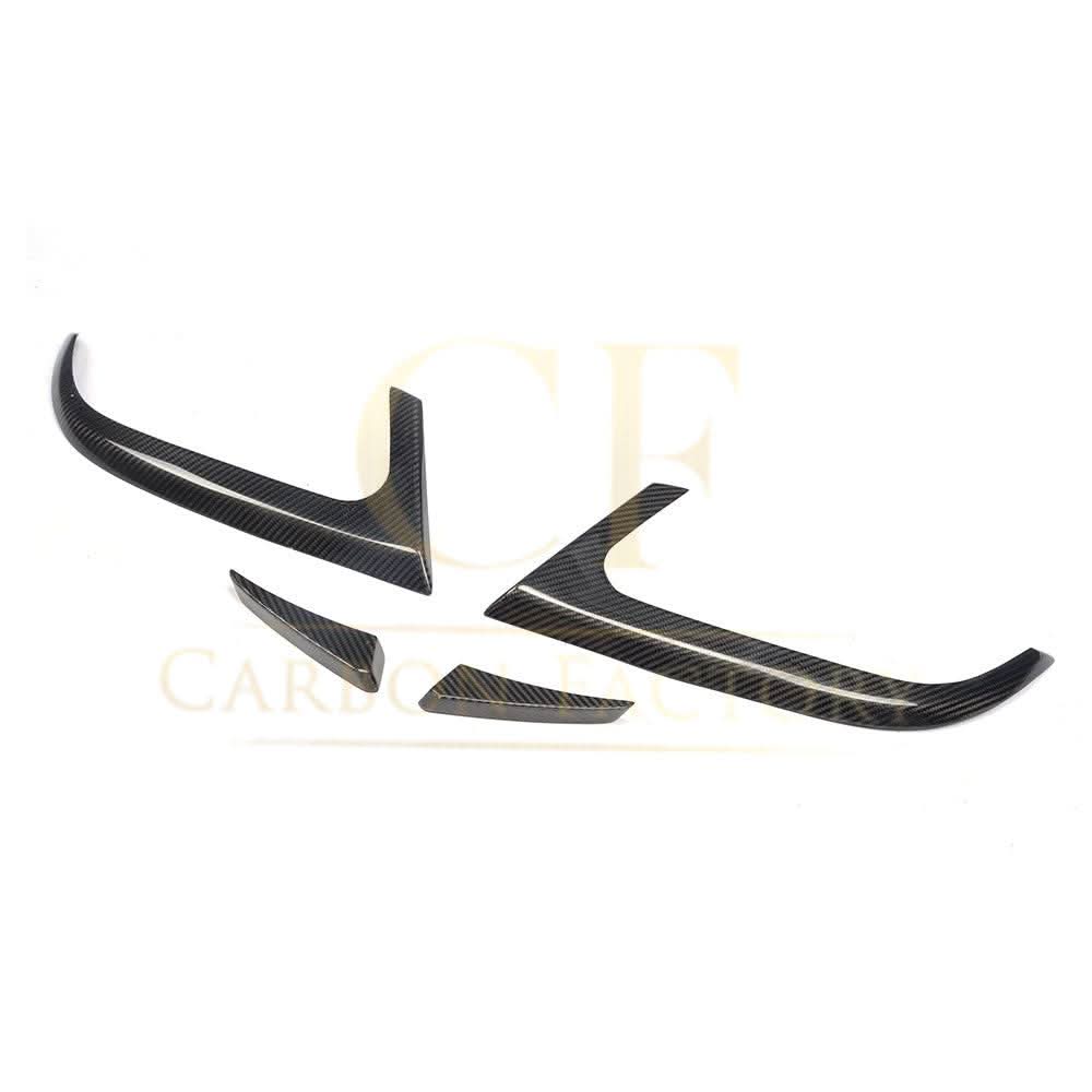 Mercedes W117 CLA 2013-2015 rear bumper trims (4-piece) carbon fibre