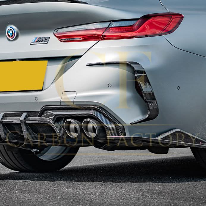 BMW F91 F92 M8 SQ Style Pre-Preg Carbon Fibre Rear Trims